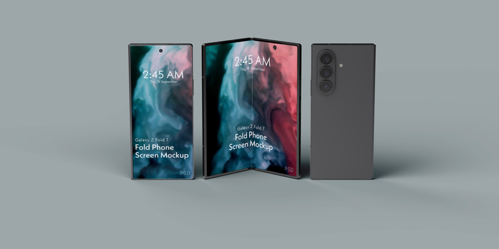 Smartphone Fold 7 Screen Mockup