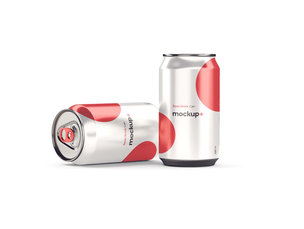 Soft Drink Can PSD Mockup