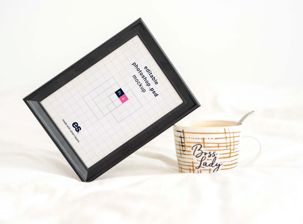 Tabletop Classic Picture Frame Mockup