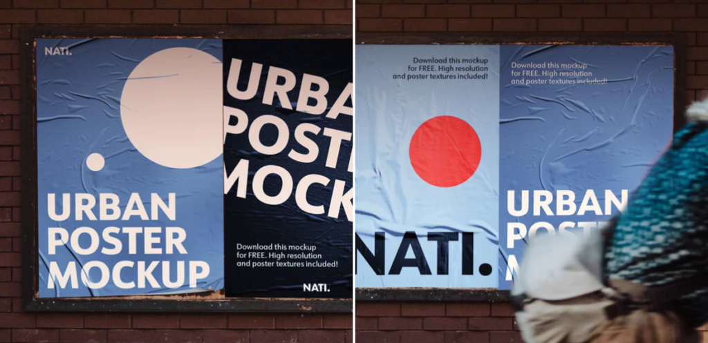 Urban Poster Mockup (PSD)