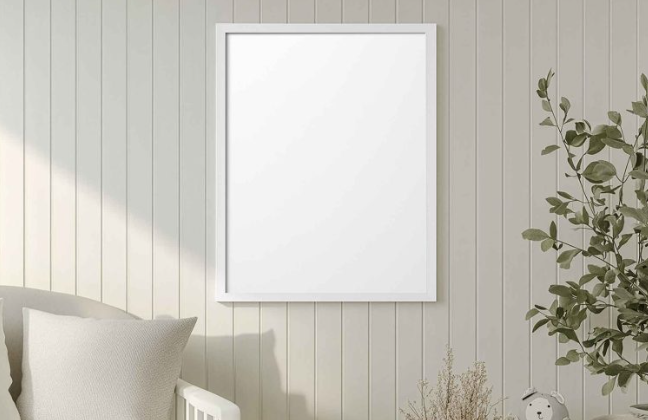 White Room Interior Poster Mockup