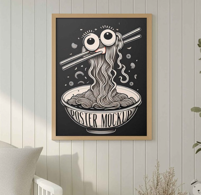 White Room Interior Poster Mockup