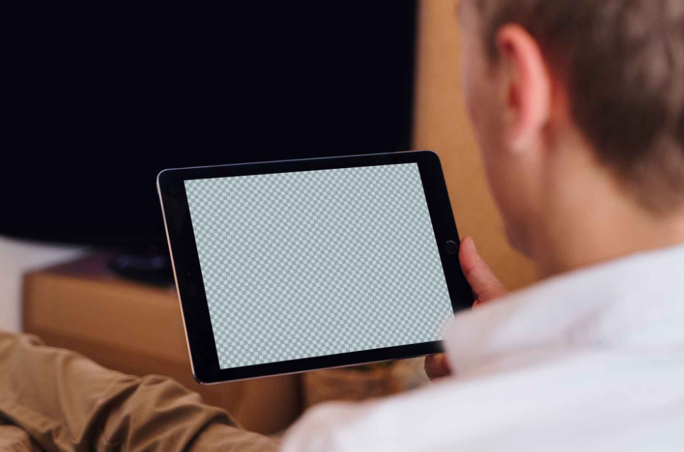 iPad Mockup with Smart Object Customization