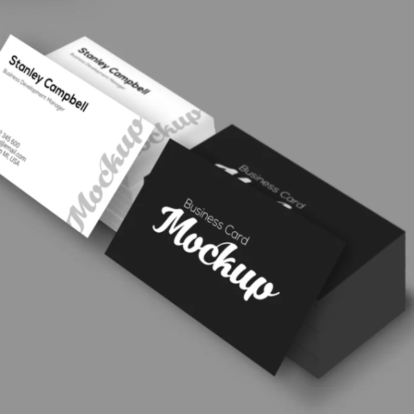 2 Stacks Business Card Mockup (PSD)