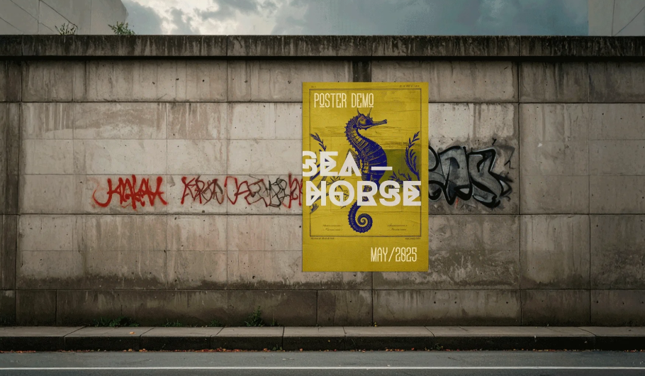 4 Poster Mockup Fully Editable PSD