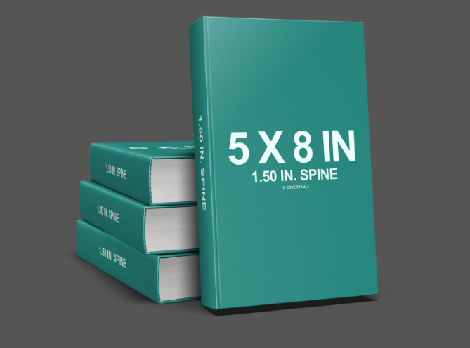 5 x 8 Stacked Hardcover Book Mockup