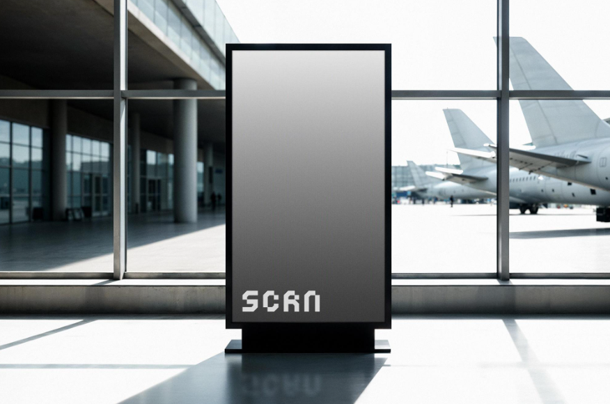 Airport Digital Signage Mockup by Pixelbuddha
