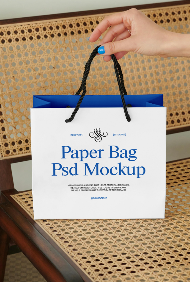 Apparel Paper Bag Mockup