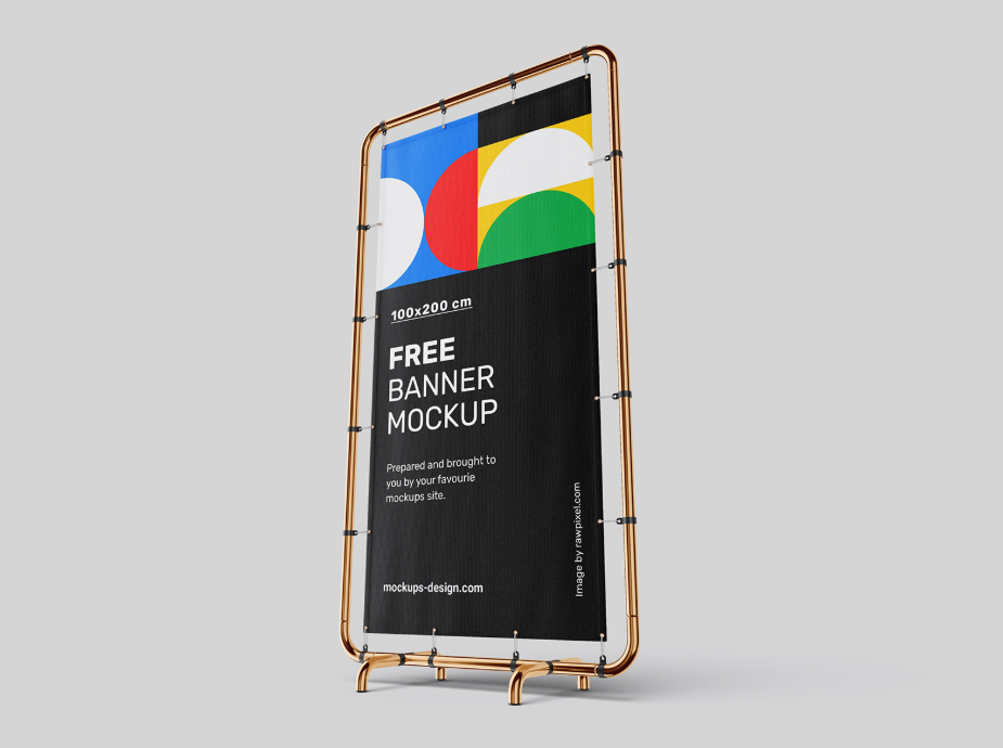 Banner Mockup 100×200 cm Customization Powerhouse