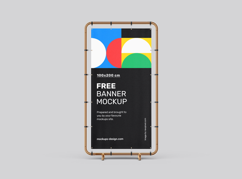 Banner Mockup 100×200 cm Customization Powerhouse
