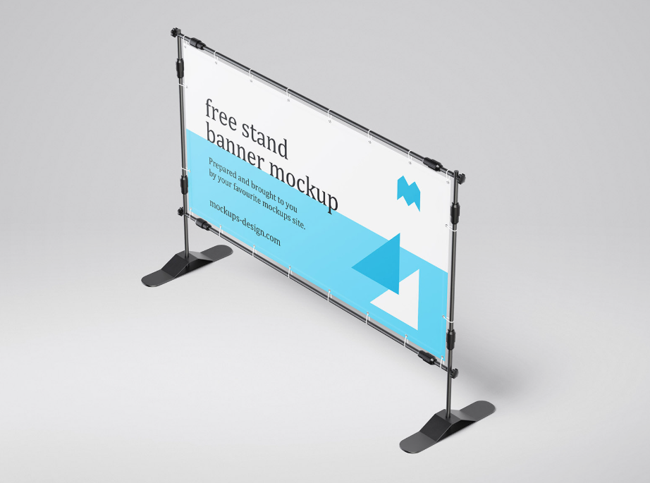 Banner Stand Mockup 200×100 cm