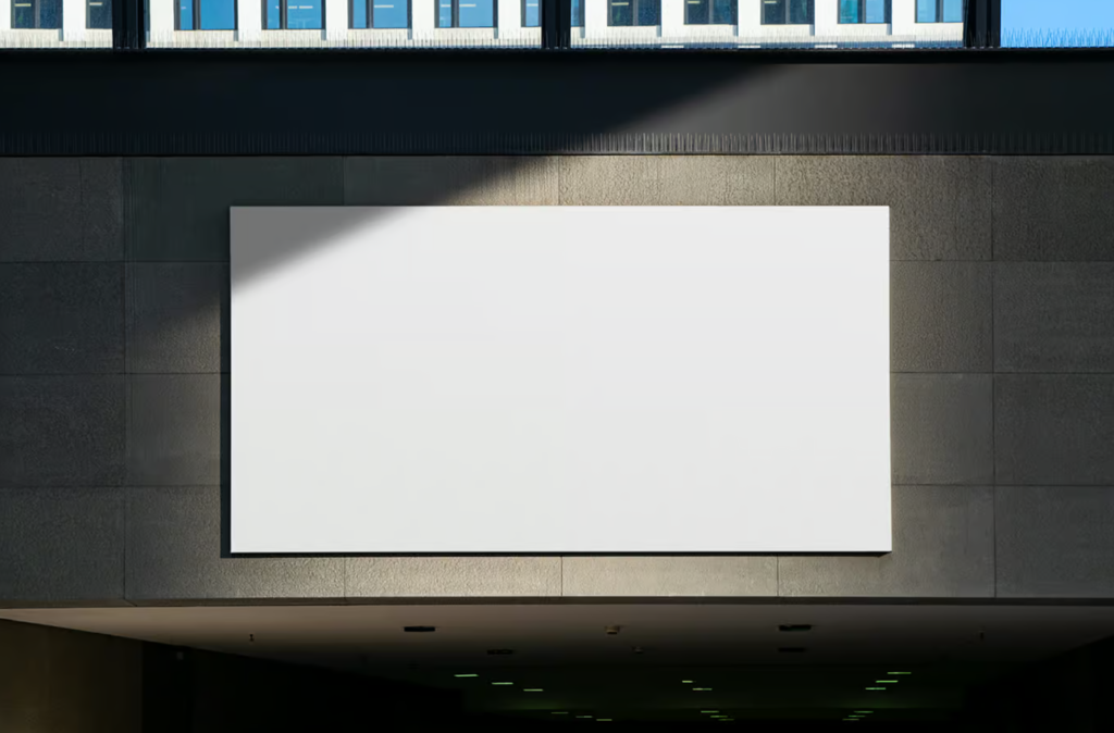 Billboard Underground Passage Mockup