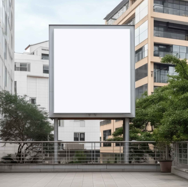 Billboard in the City Mockup  Detailed Realistic Advertising Presentation