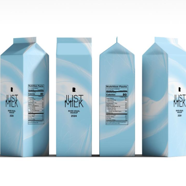 Carton Milk Mockup High Resolution PSD
