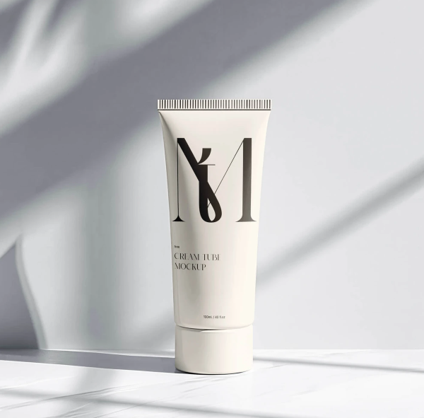 Cosmetic Tube Mockup PSD Modern Display
