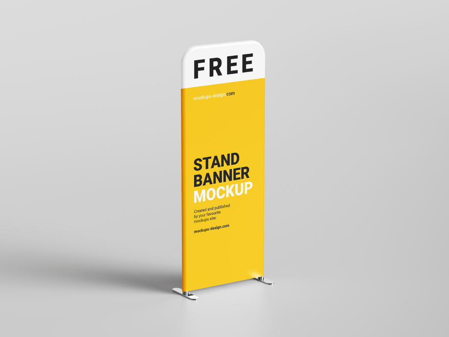Display Stand Mockup 3 Angle Exhibition