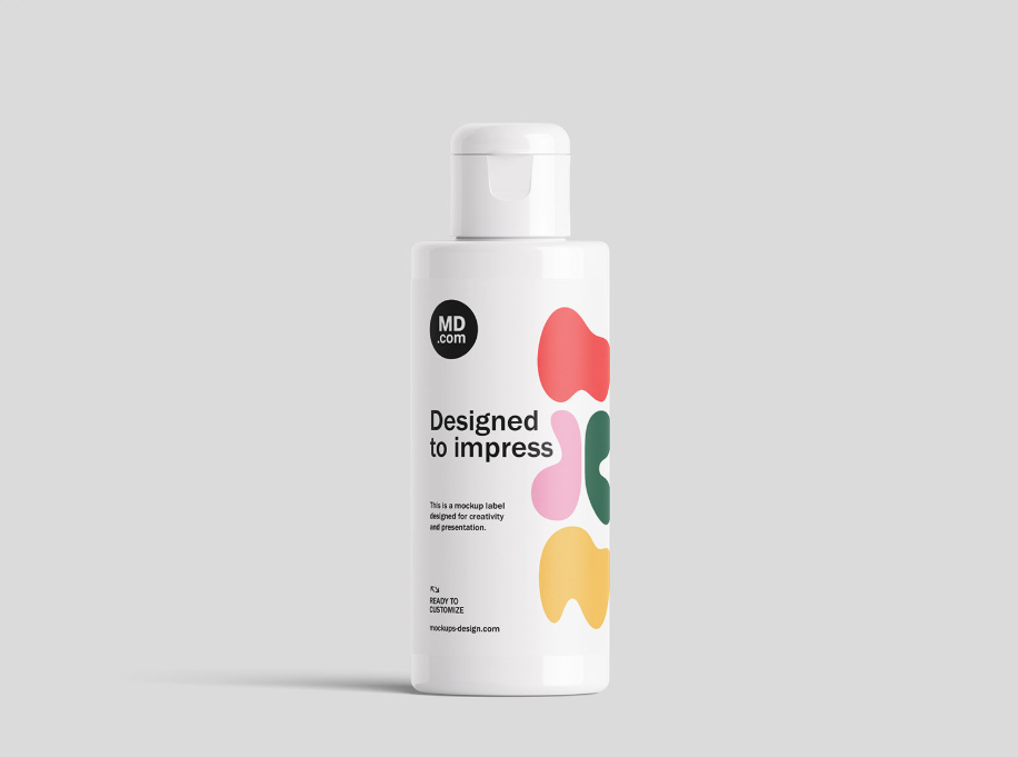 Fliptop Bottle Mockup Free PSD