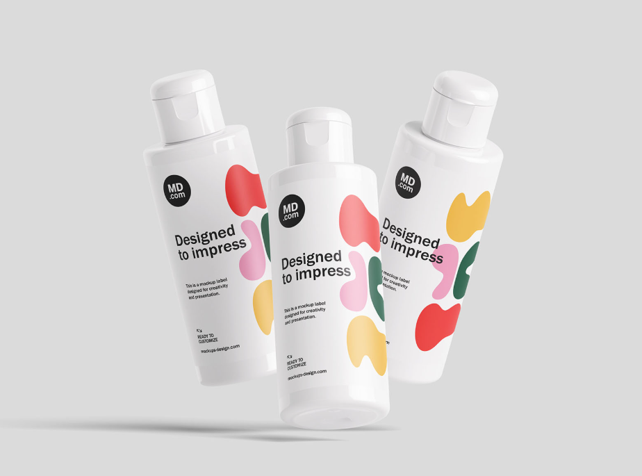 Fliptop Bottle Mockup Free PSD