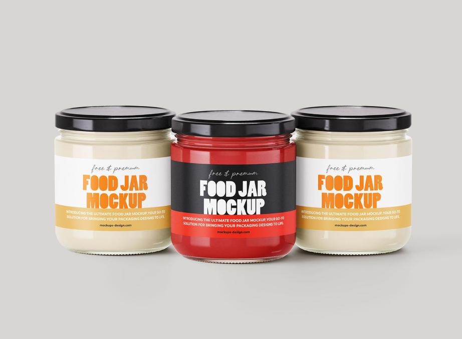 Food Jar Mockup Fully Customizable