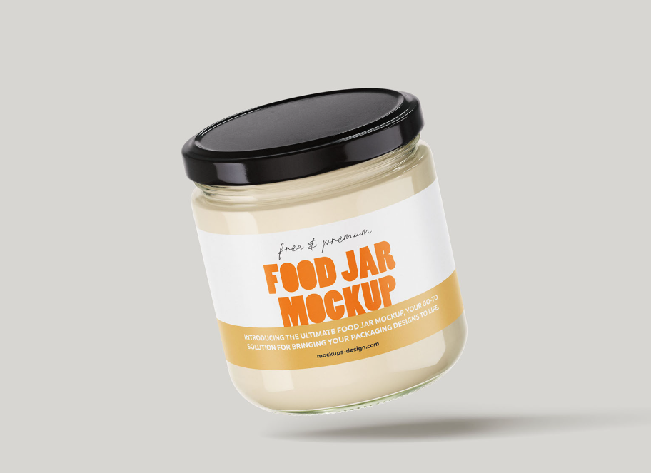 Food Jar Mockup Fully Customizable
