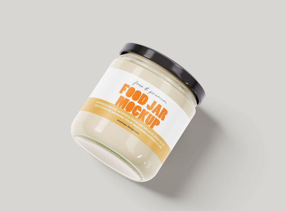 Food Jar Mockup Fully Customizable