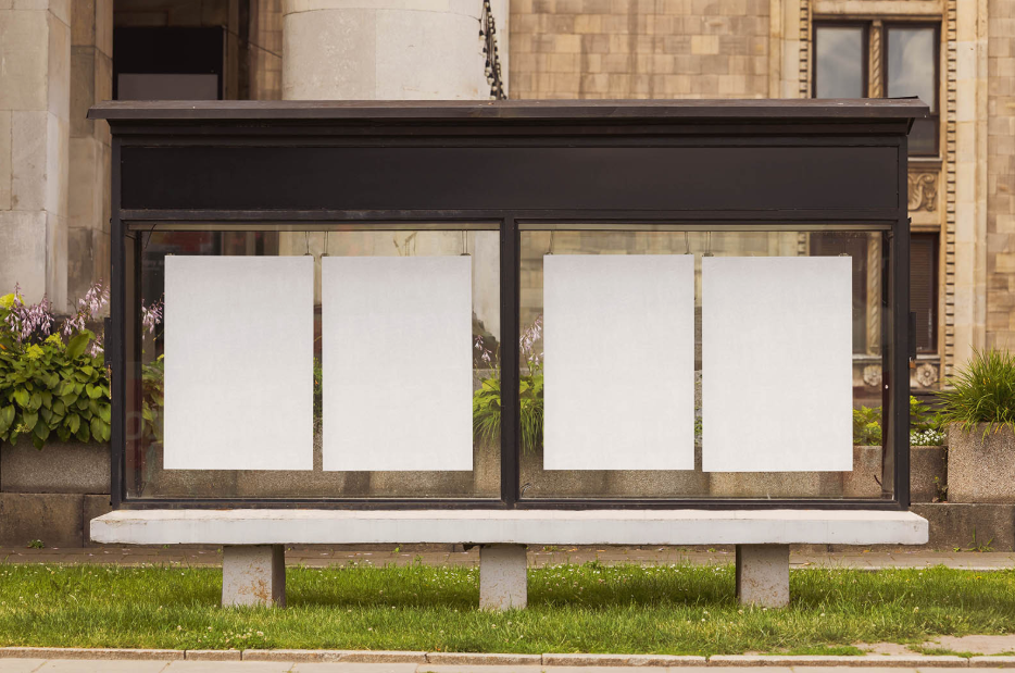 Four Framed Posters Mockup Urban elegance