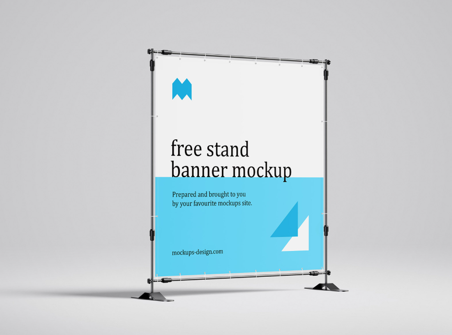 Free Banner Stand Mockup 200×200 cm Format Innovation