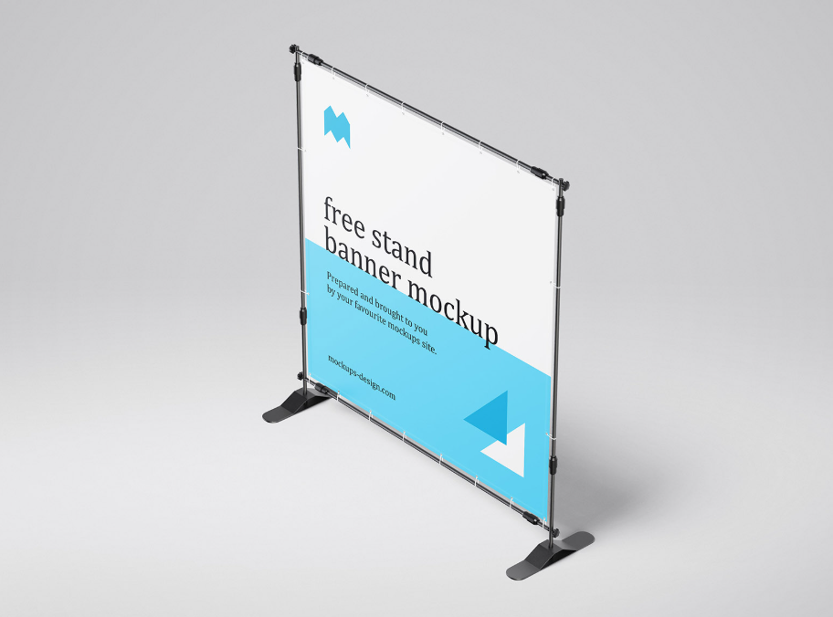 Free Banner Stand Mockup 200×200 cm Format Innovation