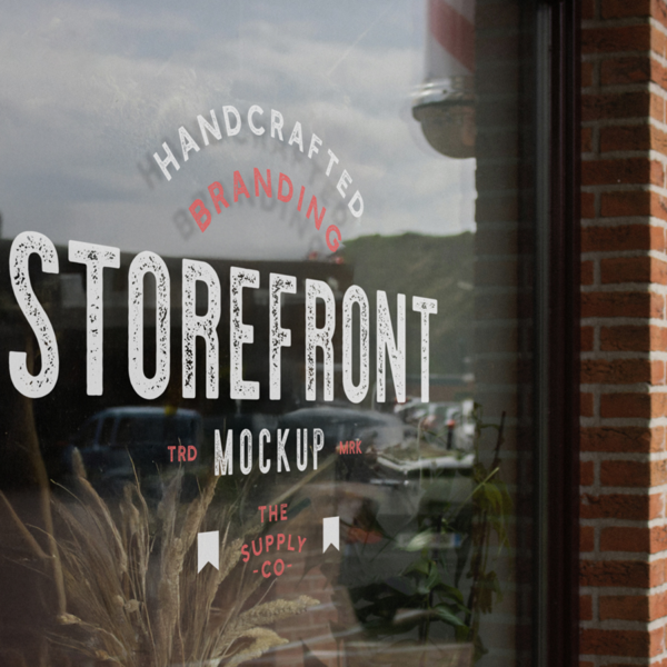 Free Barber Storefront Mockup Your Branding with a Professional Look