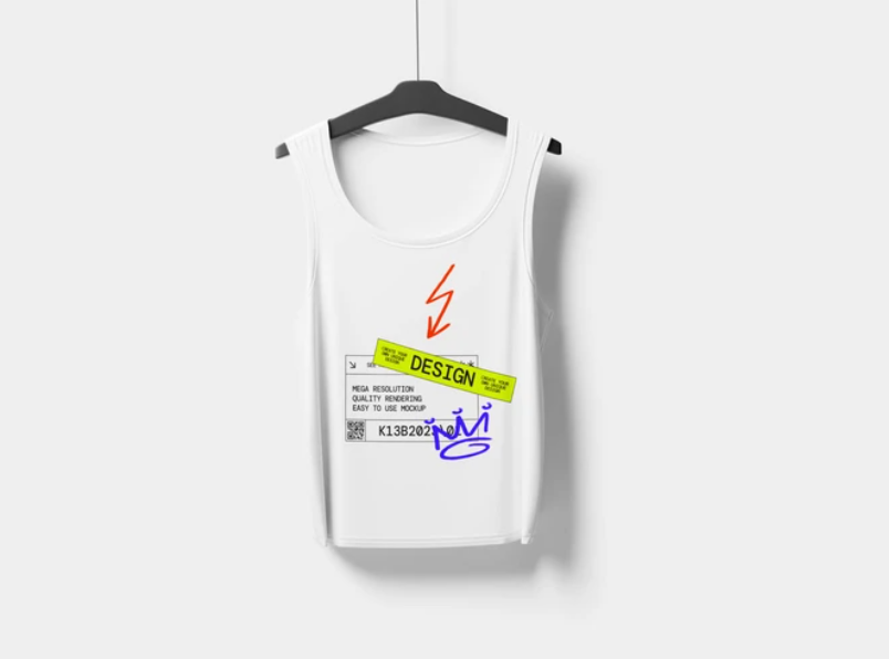 Free High Resolution Tank Top Mockup on Hanger