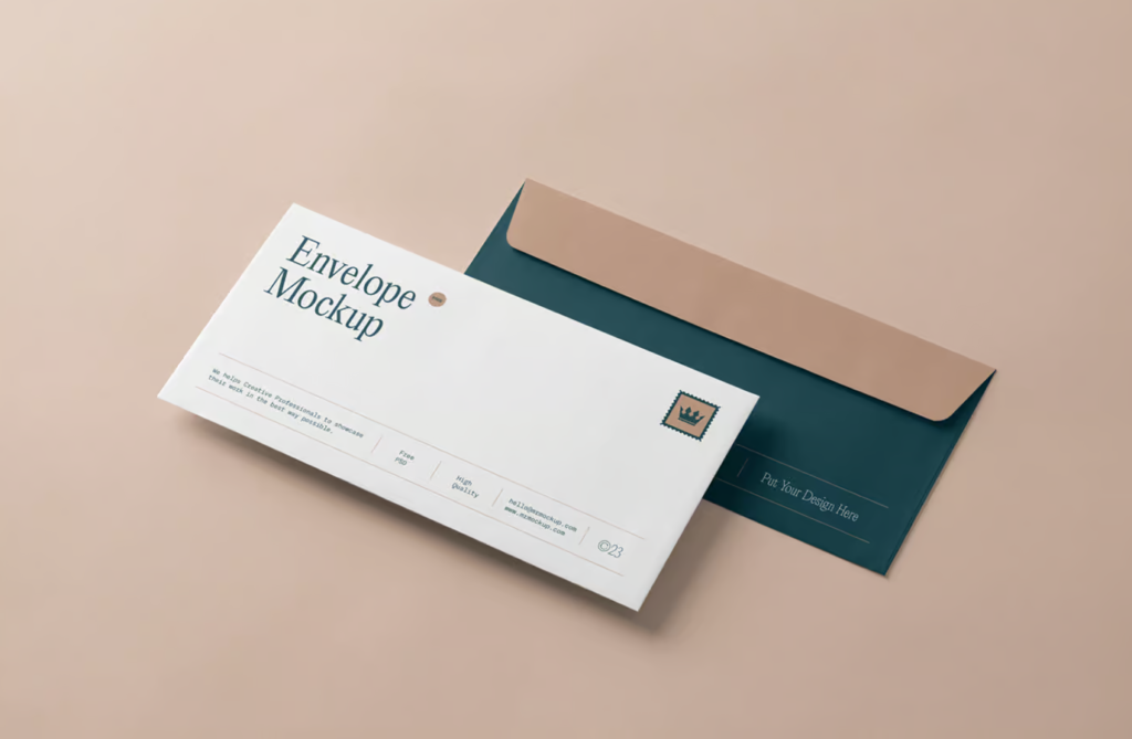Free Luxury Envelope Mockup