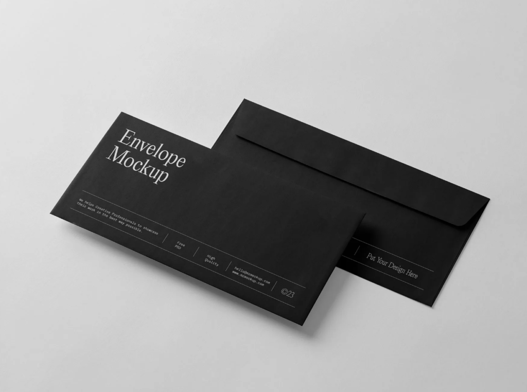 Free Luxury Envelope Mockup