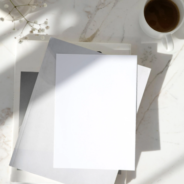 Free Poster on Books Mockup