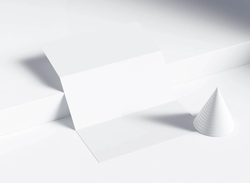 Free Realistic Folded Paper Mockup