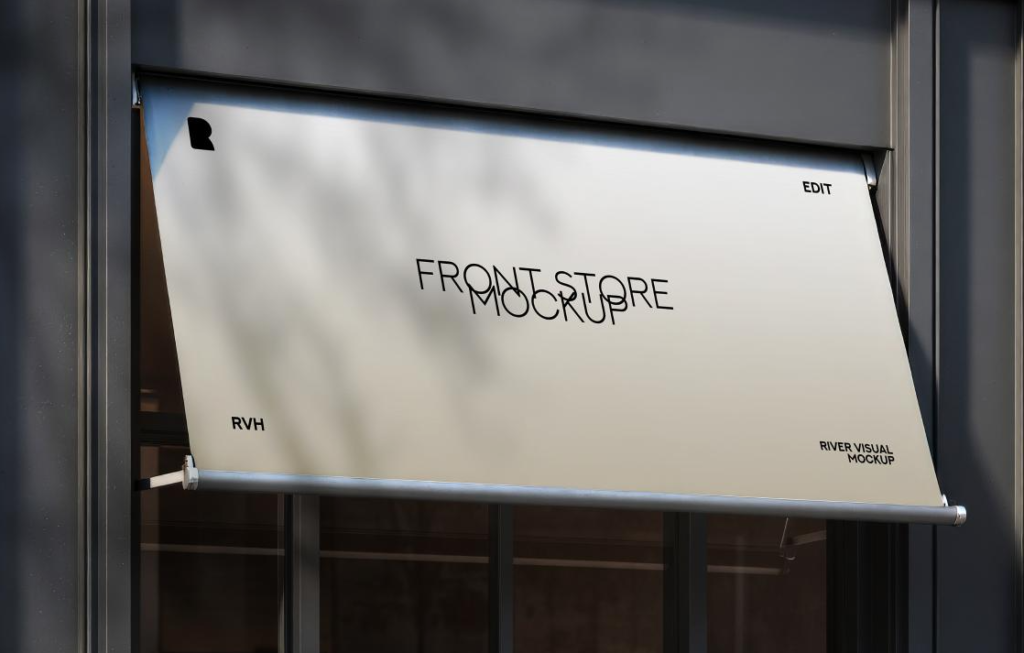 Front Store Free Mockup Designs with Style