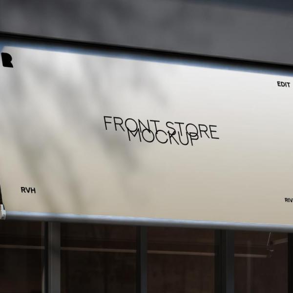 Front Store Free Mockup Designs with Style