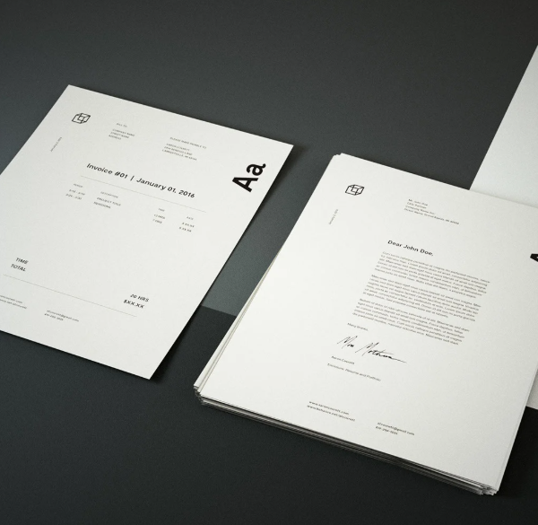 Granite Stationery PSD Mockup Presentation