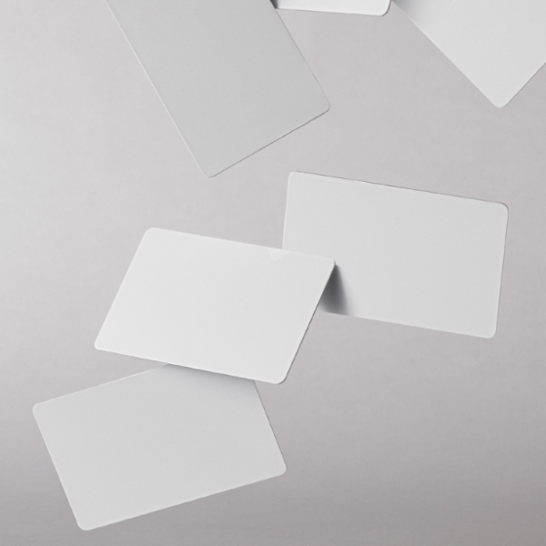 Gravity Rounded Plastic PSD Identity Card Mockup