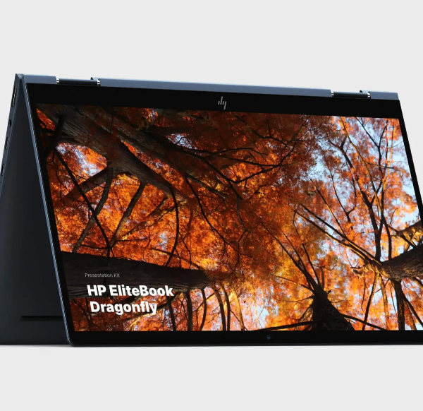 HP EliteBook Tent Mode Mockup for Designers & Creatives