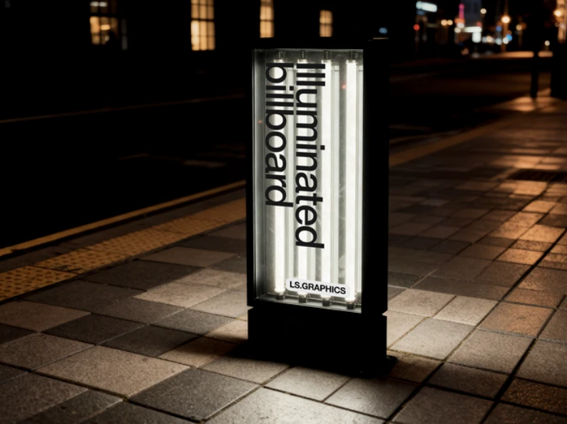 Illuminated Pylon Mockup
