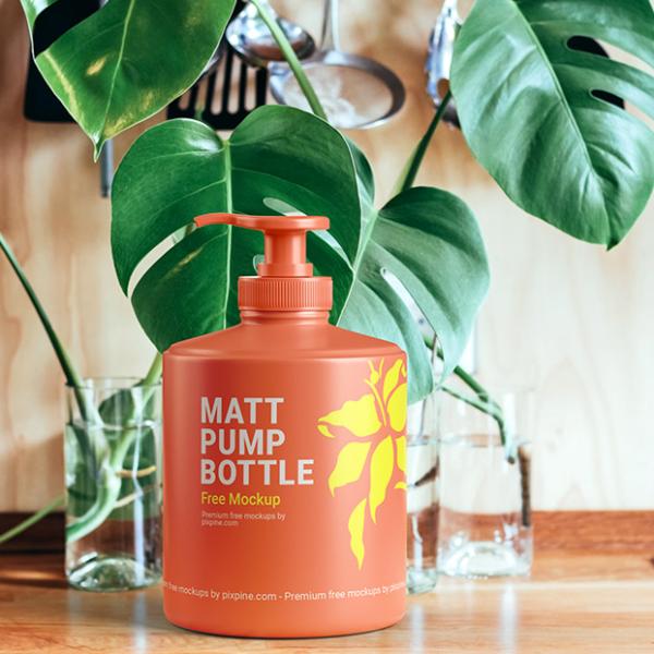 Introducing the Free Matt Pump Bottle Mockup