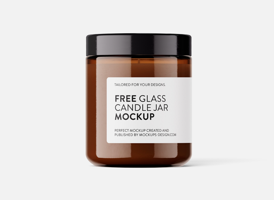 Isolated Candle Mockup Minimalist