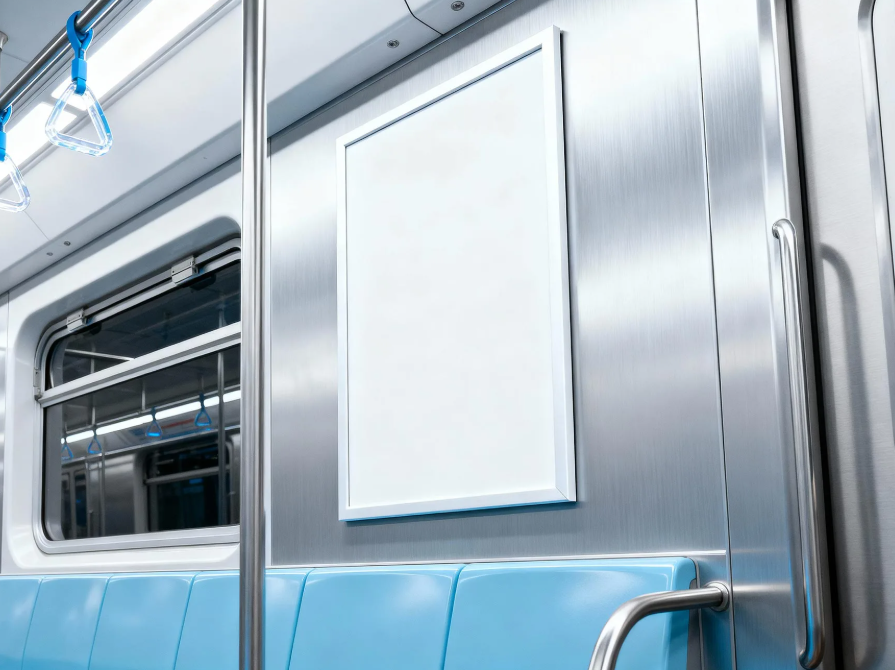 Metro Billboard Mockup on Side Panel