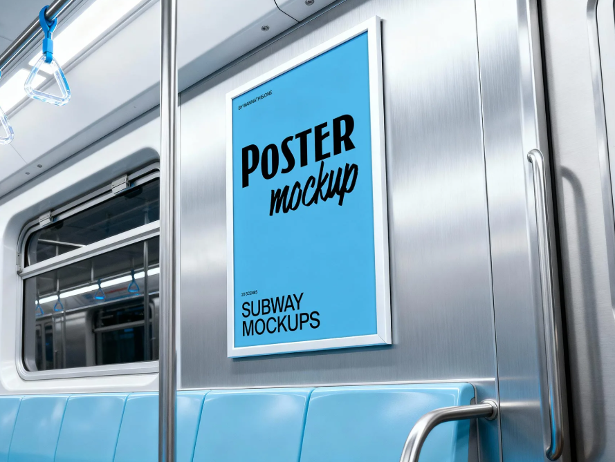 Metro Billboard Mockup on Side Panel