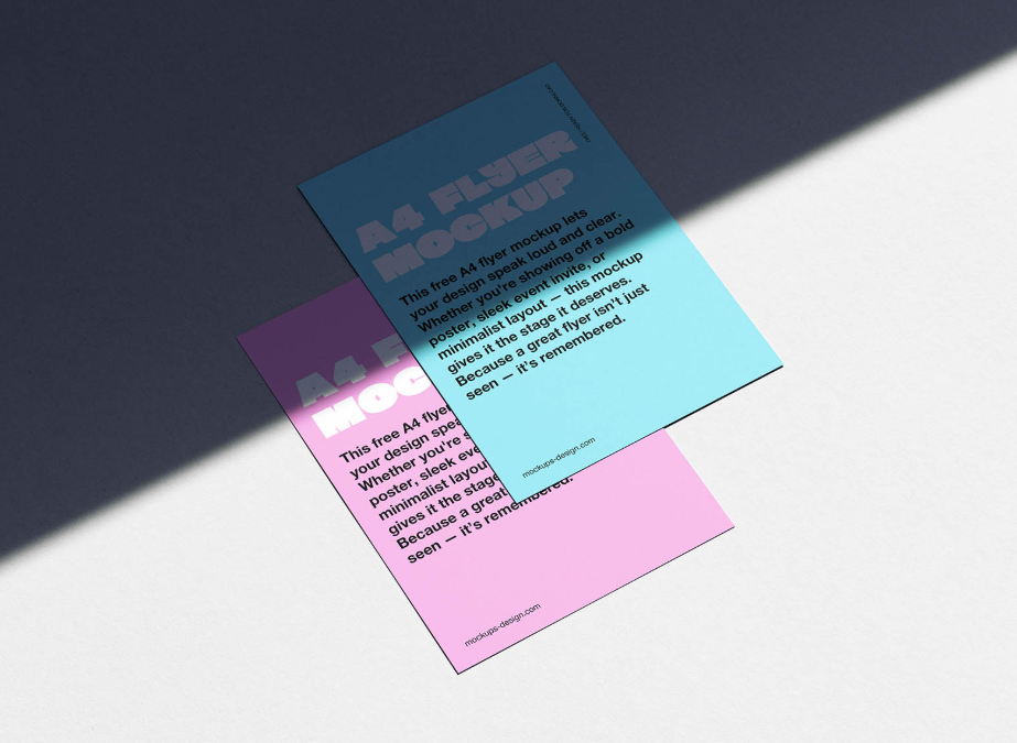 Minimal A4 Flyer Mockup Professional