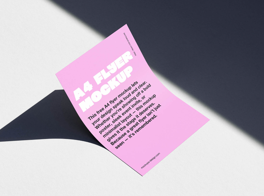 Minimal A4 Flyer Mockup Professional