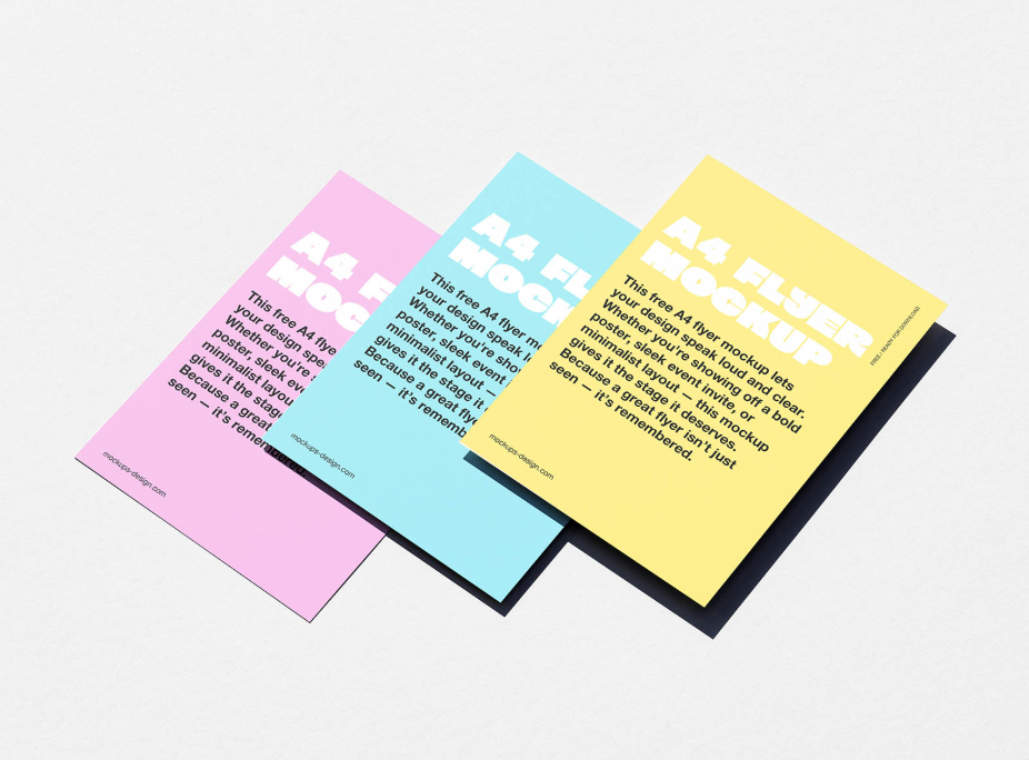Minimal A4 Flyer Mockup Professional