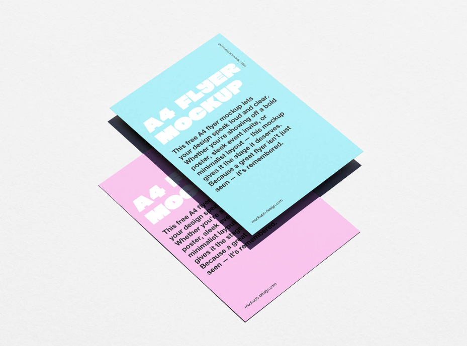 Minimal A4 Flyer Mockup Professional