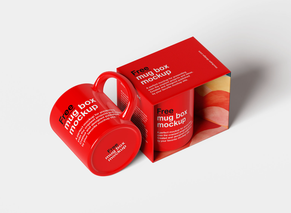 Mug Box Mockup A Free High Quality