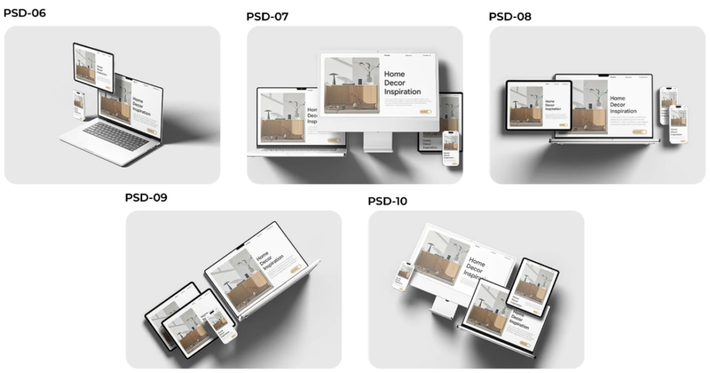 Multi Device Mockup 10 High Quality PSD Files